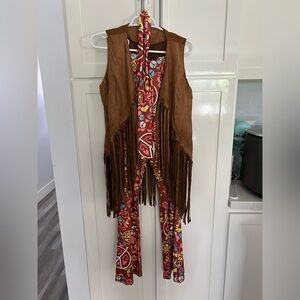 7 Pcs 60s 70s Outfits for Women Hippie Costume